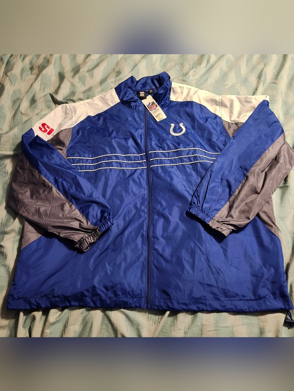 NWT NFL Team Apparel SI Reebok VTG Indianapolis Colts‎ Windbreaker Men's 2XL